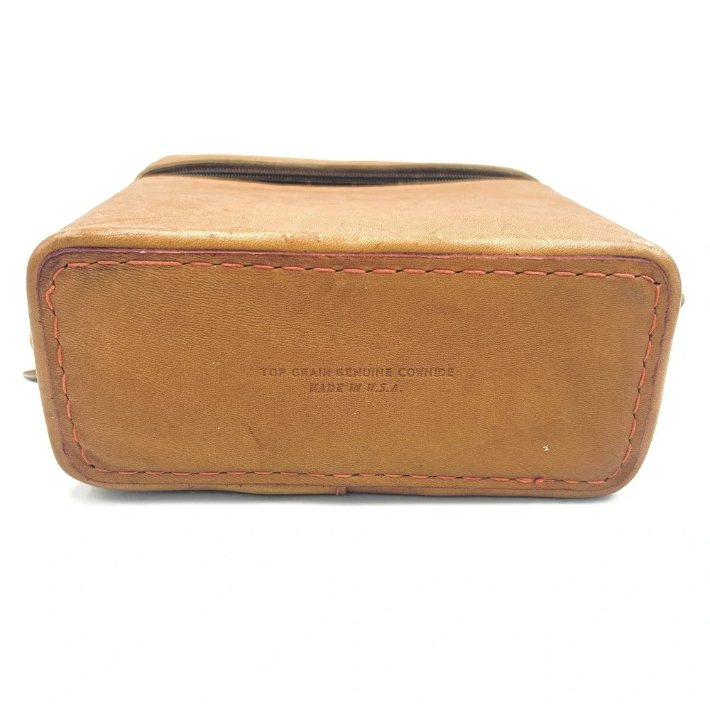 Vintage 1970s USA Leather Camera Case Bag for Compact Rangefinder Film Camera